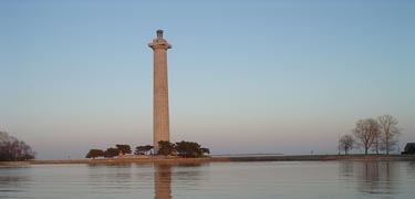 Perry's Monument at sunset