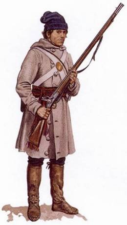 Description: Militiaman, Lower Canada Sedentary Militia, 1813